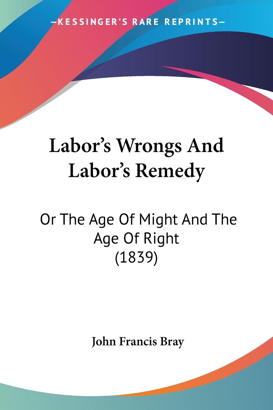 Vorderes Coverbild Labor's Wrongs And Labor's Remedy