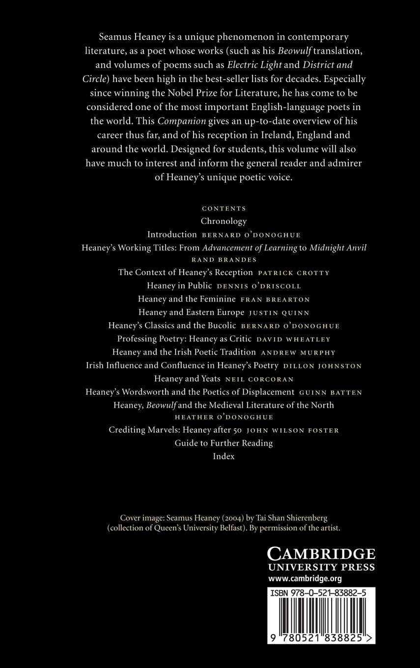 Rückseitencover The Cambridge Companion to Seamus Heaney