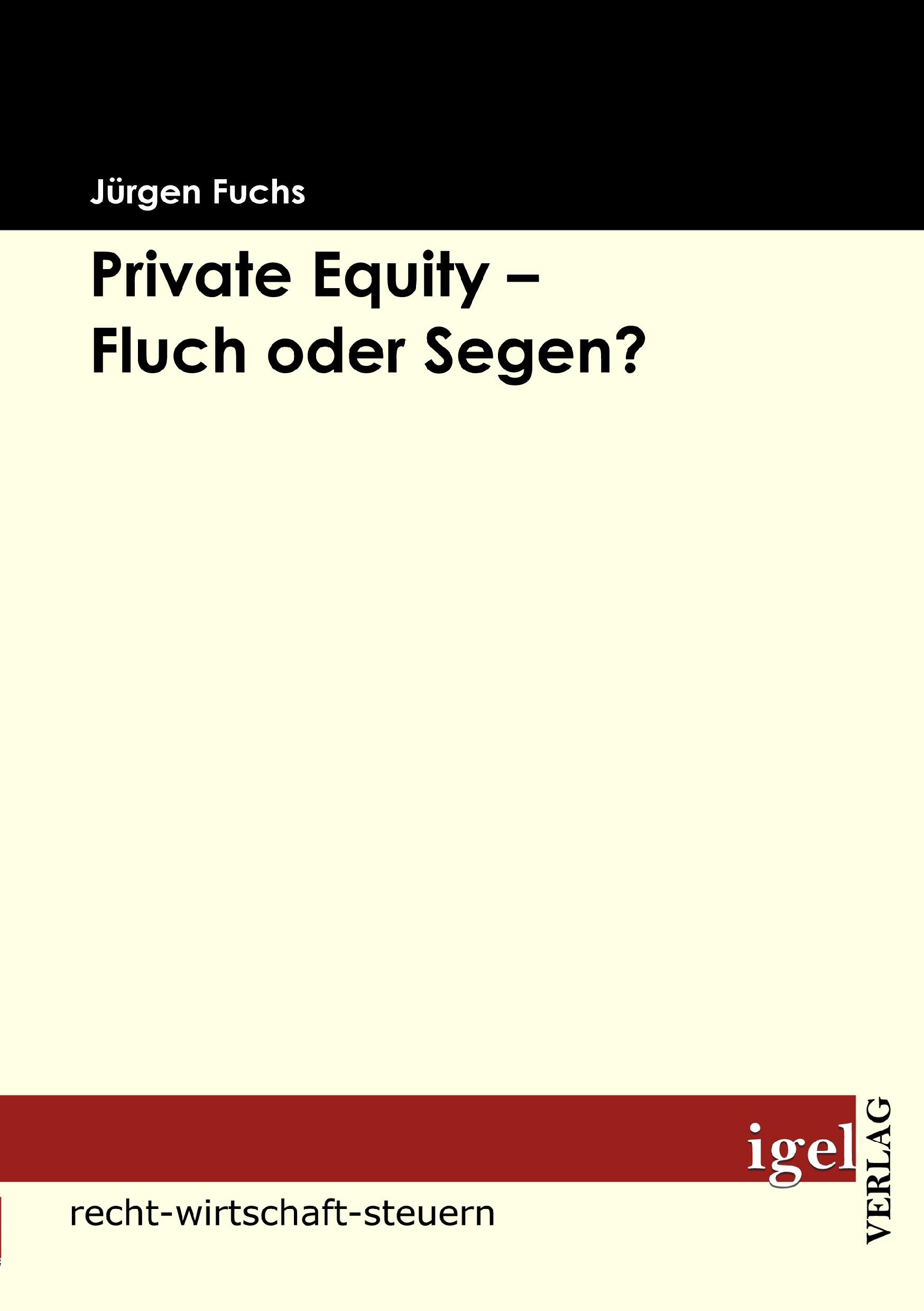 Vorderes Coverbild Private Equity - Fluch oder Segen?