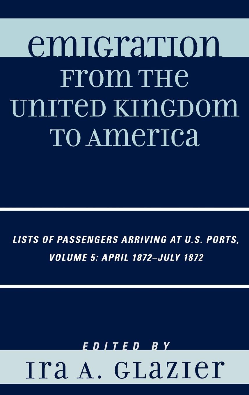 Vorderes Coverbild Emigration from the United Kingdom to America
