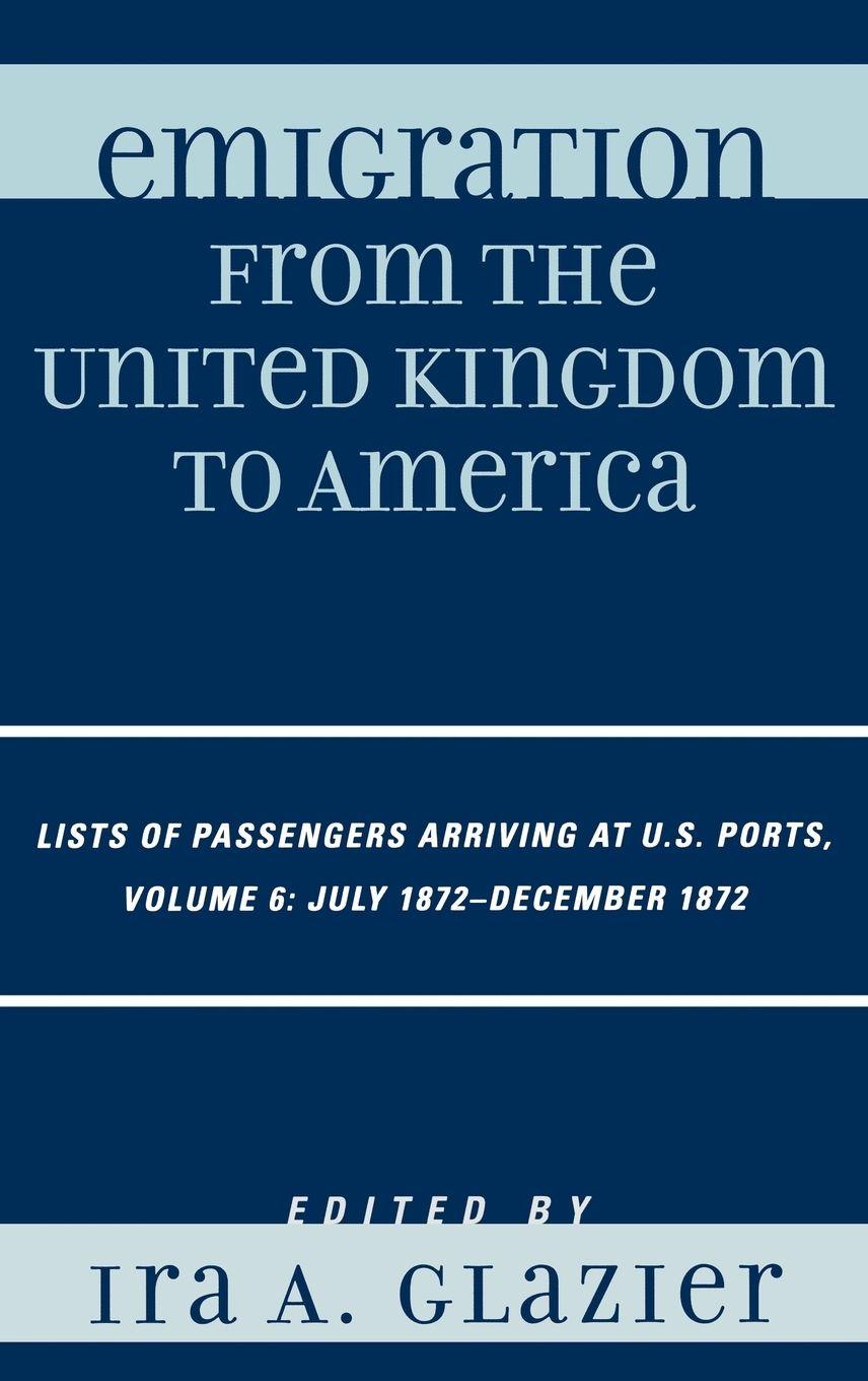 Vorderes Coverbild Emigration from the United Kingdom to America