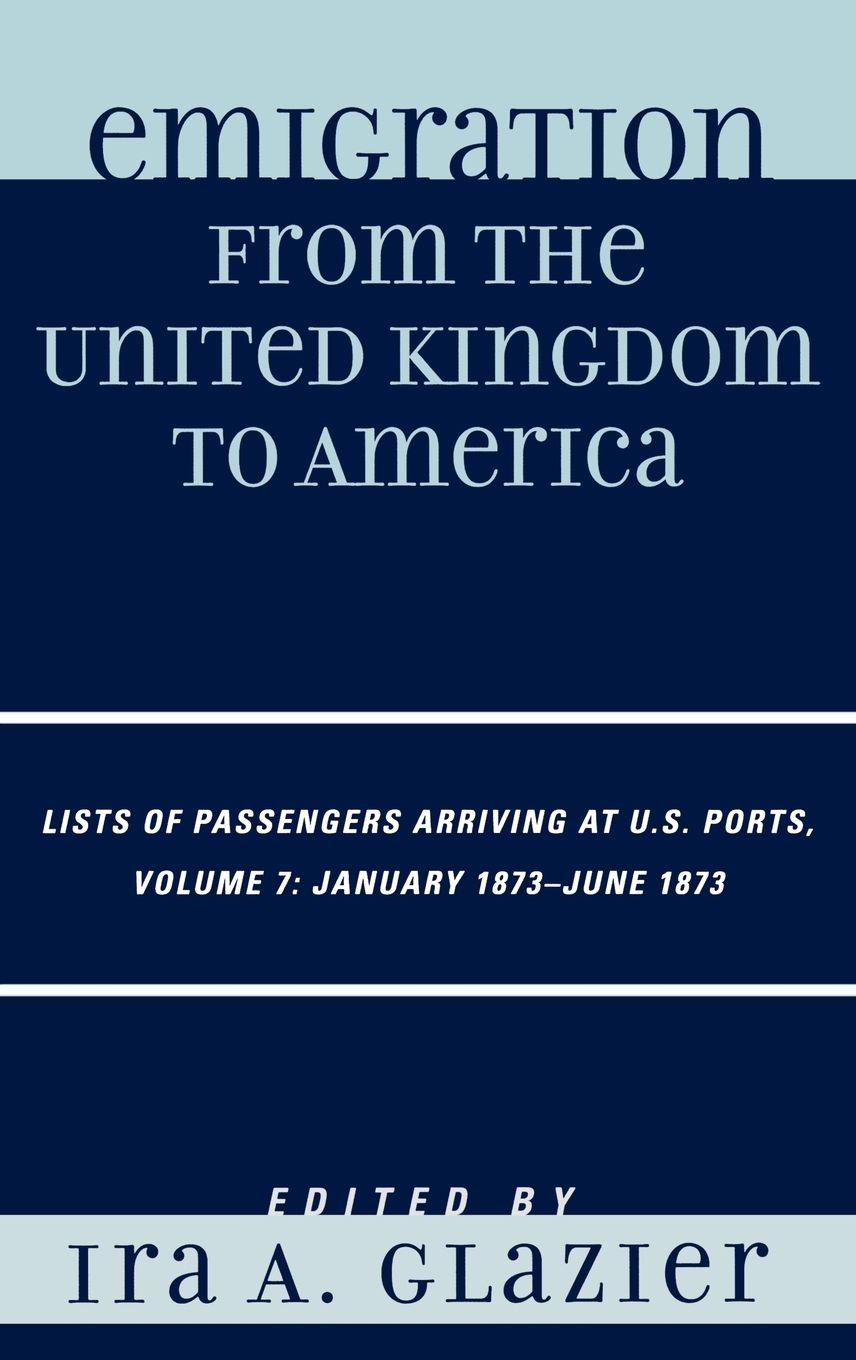Vorderes Coverbild Emigration from the United Kingdom to America