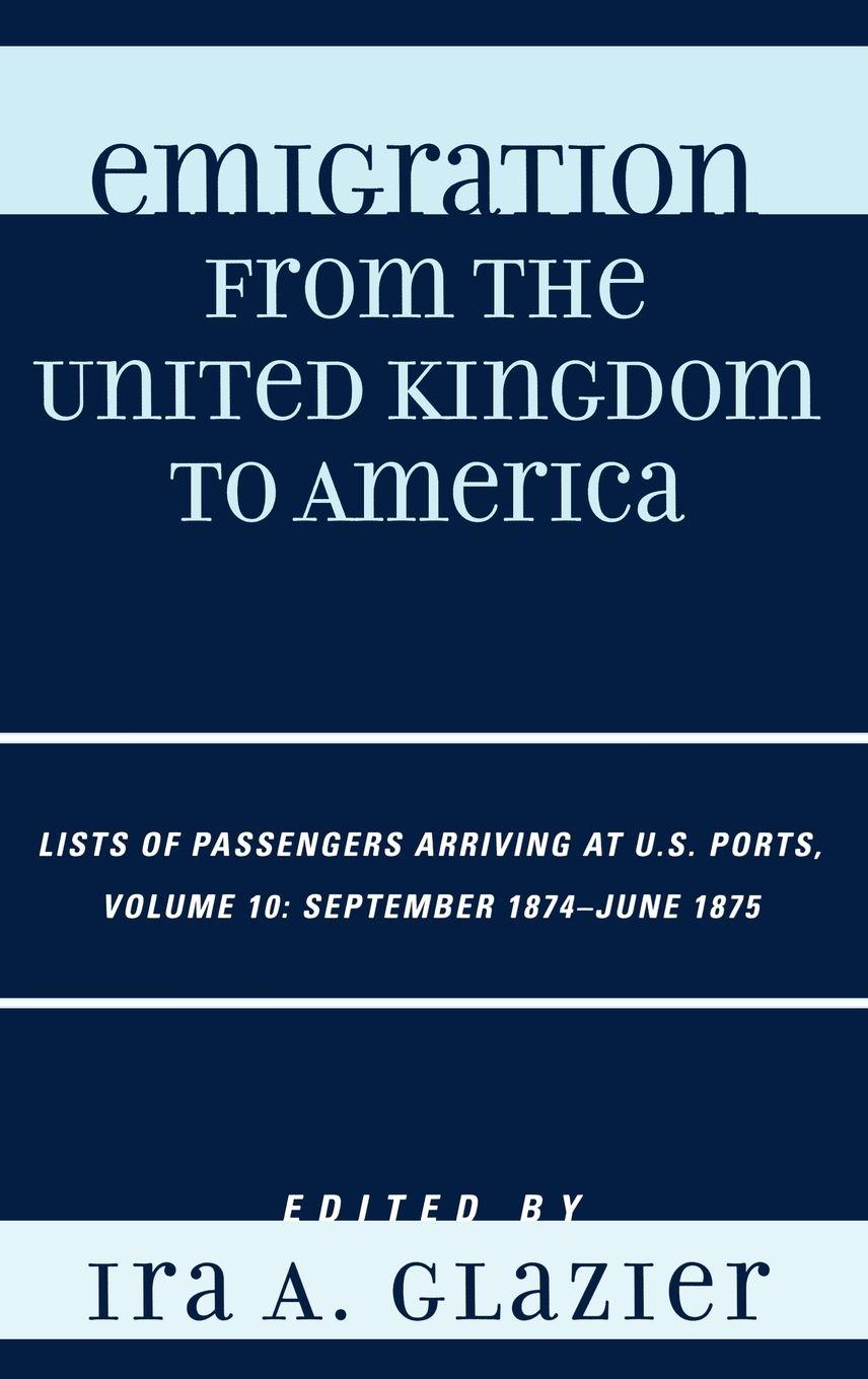 Vorderes Coverbild Emigration from the United Kingdom to America