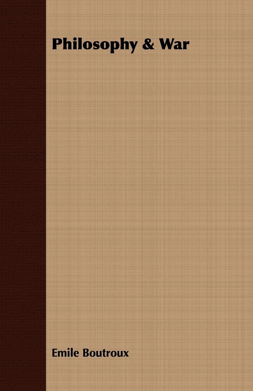 Vorderes Coverbild Philosophy & War