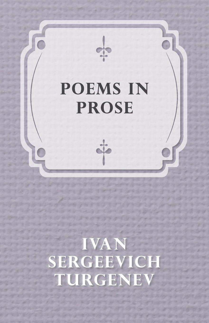 Vorderes Coverbild Poems in Prose