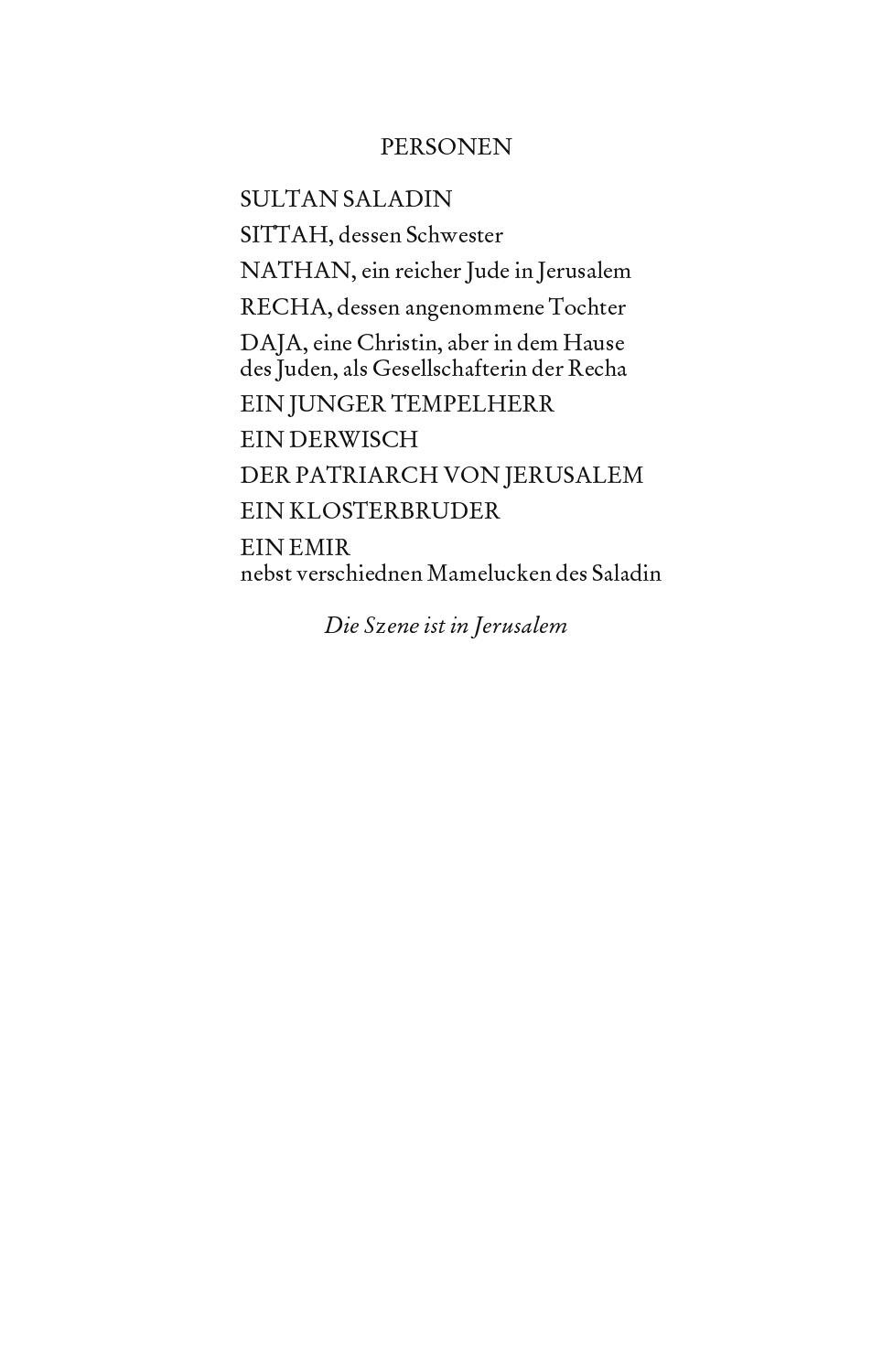 Beispielinhalt (Bild) Nathan der Weise