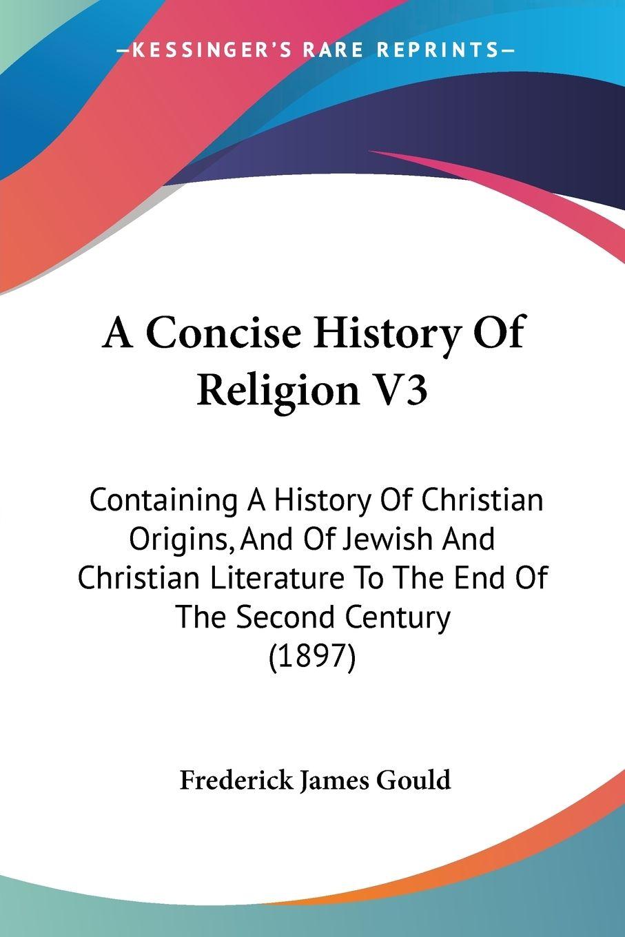 Vorderes Coverbild A Concise History Of Religion V3