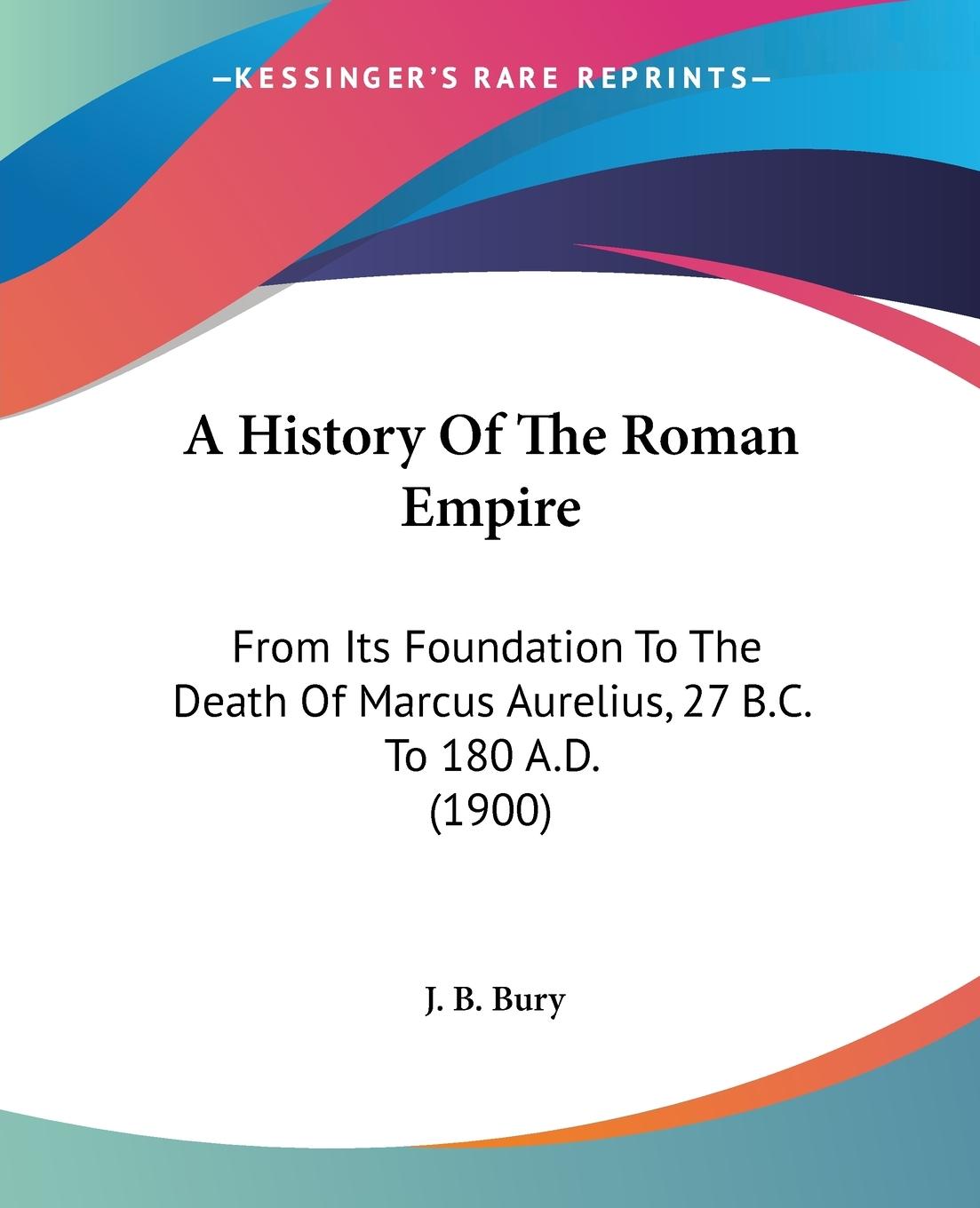Vorderes Coverbild A History Of The Roman Empire