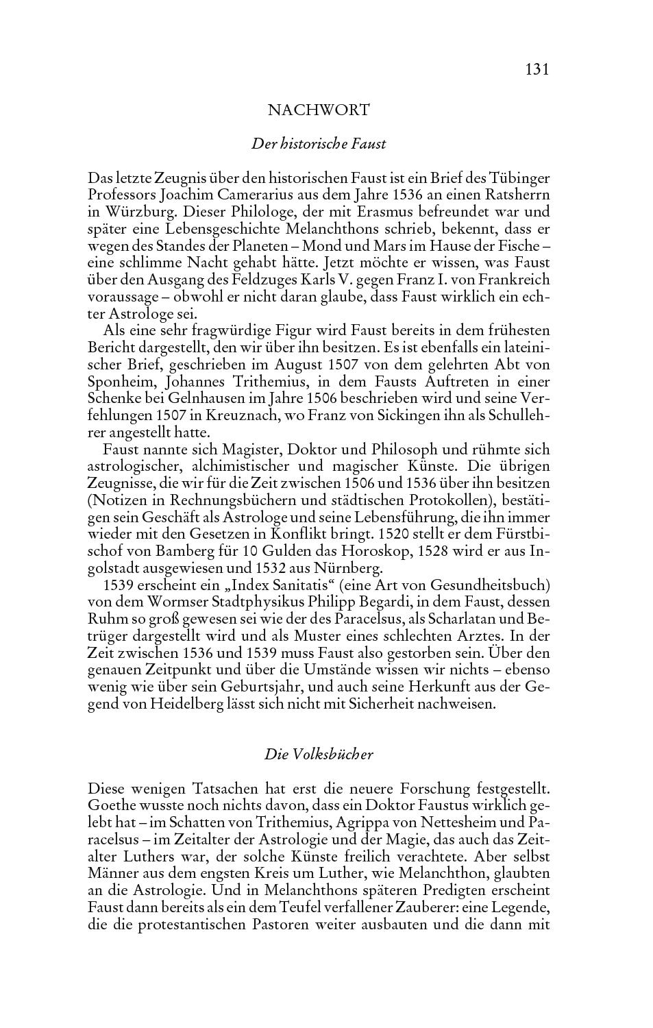 Beispielinhalt (Bild) Faust I