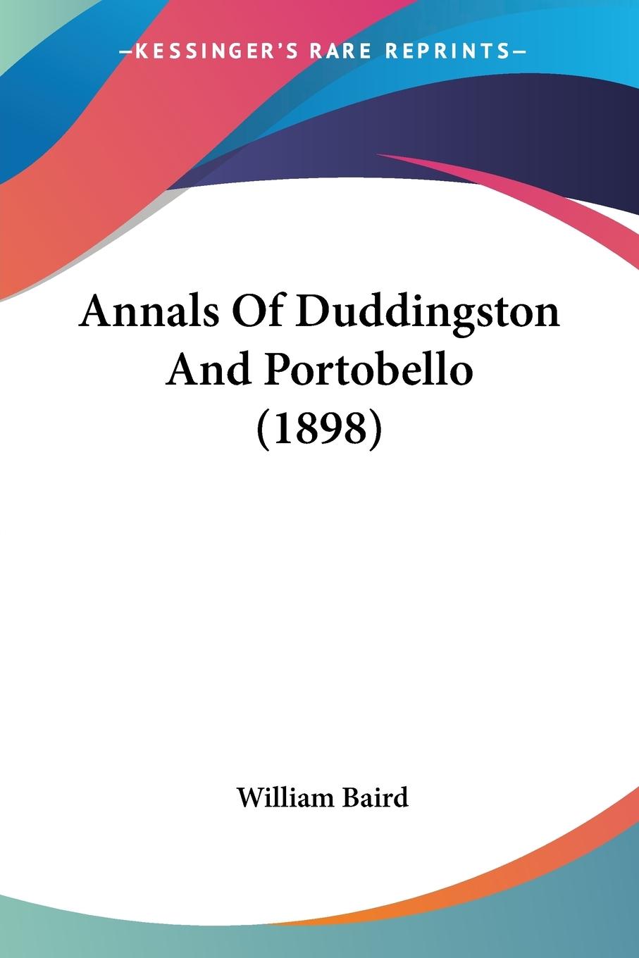 Vorderes Coverbild Annals Of Duddingston And Portobello (1898)