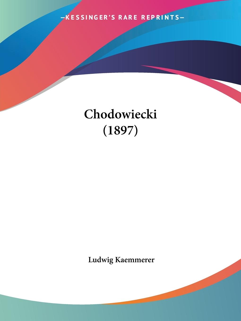 Vorderes Coverbild Chodowiecki (1897)