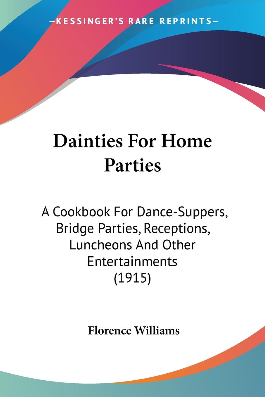 Vorderes Coverbild Dainties For Home Parties