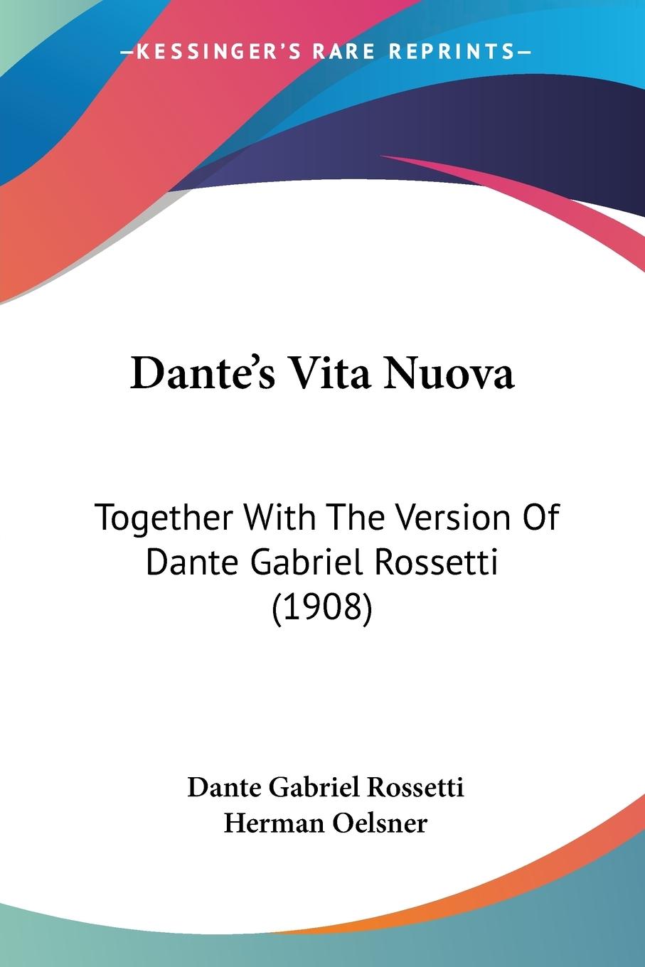 Vorderes Coverbild Dante's Vita Nuova