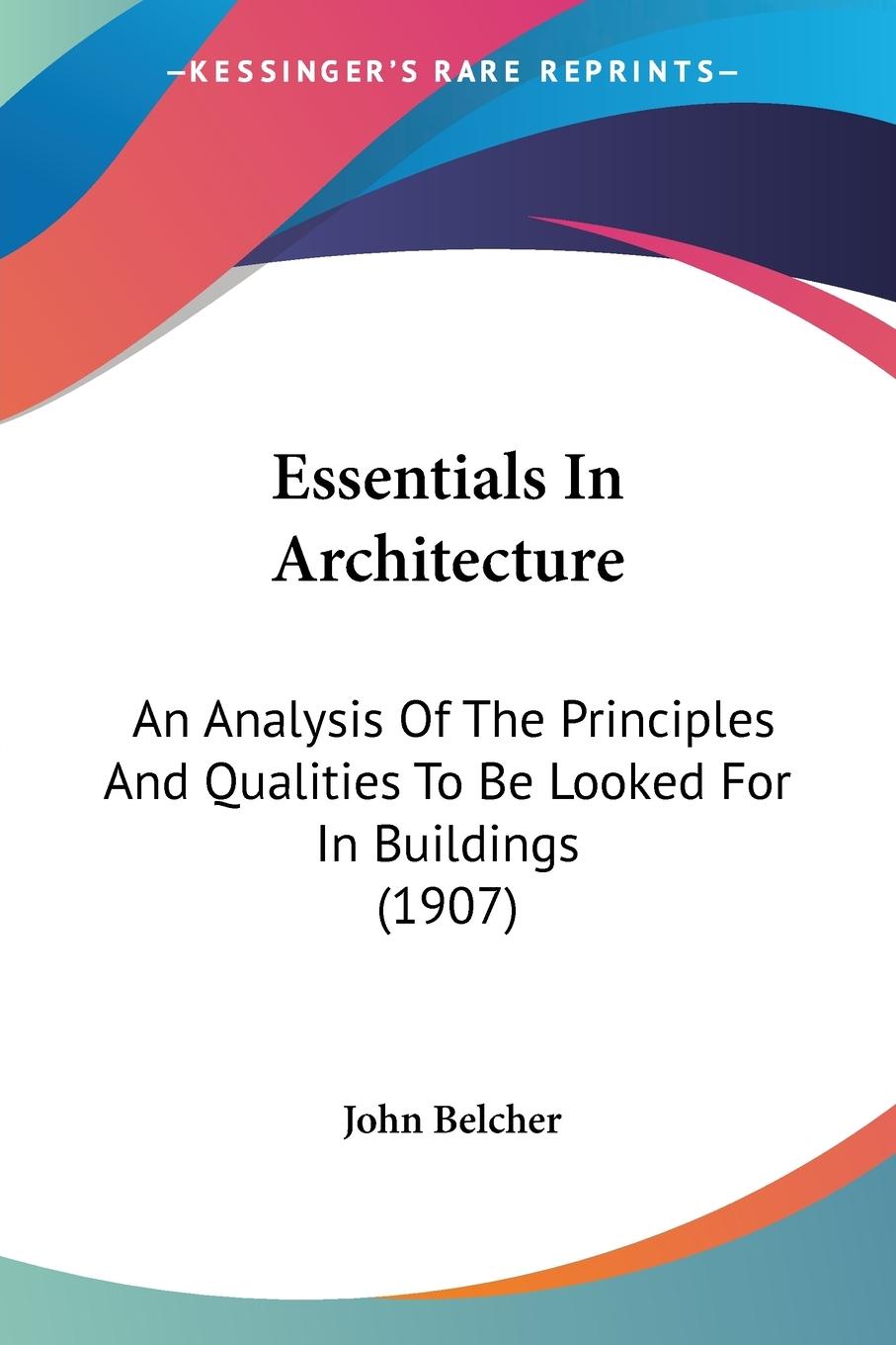 Vorderes Coverbild Essentials In Architecture
