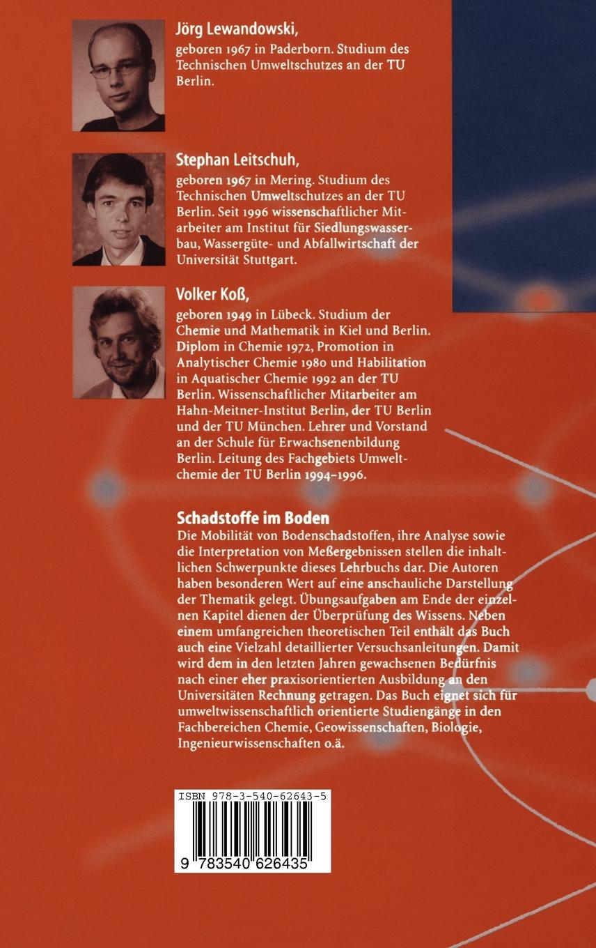 Rückseitencover Schadstoffe im Boden