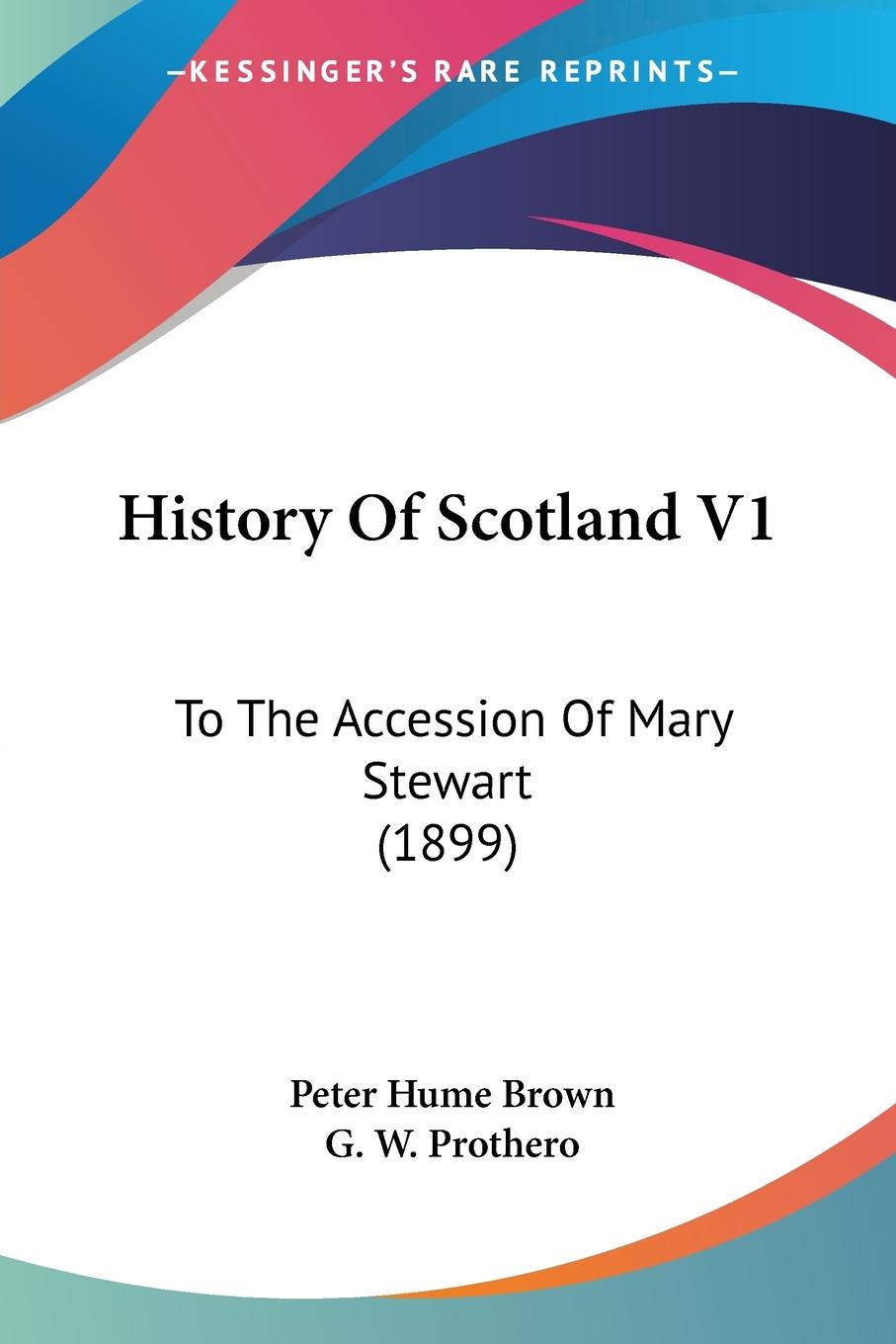 Vorderes Coverbild History Of Scotland V1