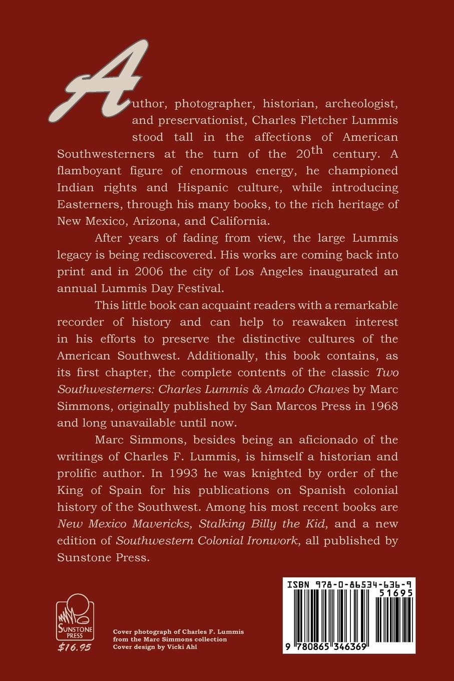 Rückseitencover Charles F. Lummis (Softcover)