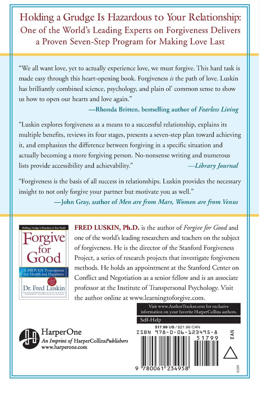 Rückseitencover Forgive for Love