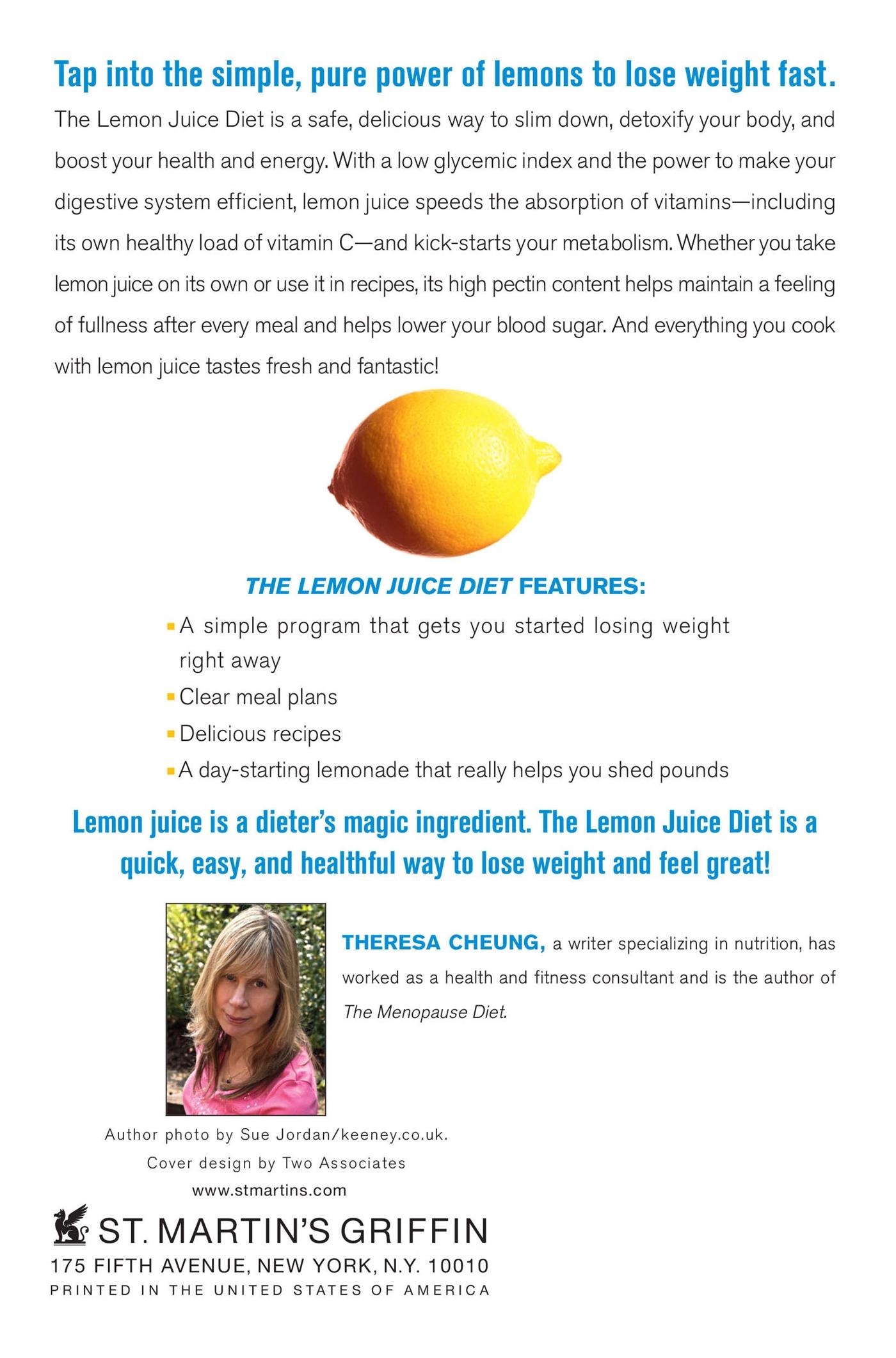 Rückseitencover The Lemon Juice Diet