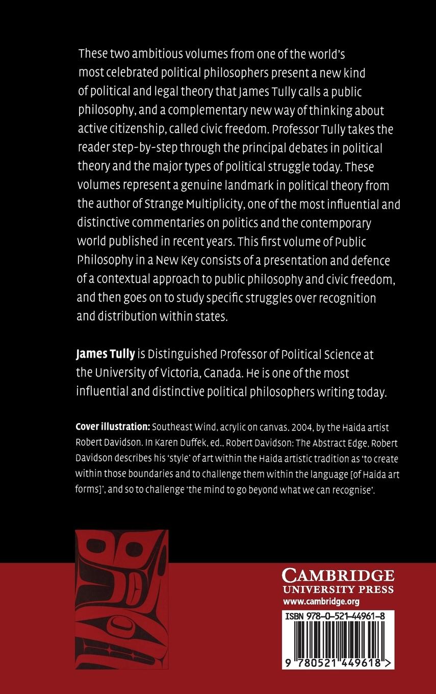 Rückseitencover Public Philosophy in a New Key