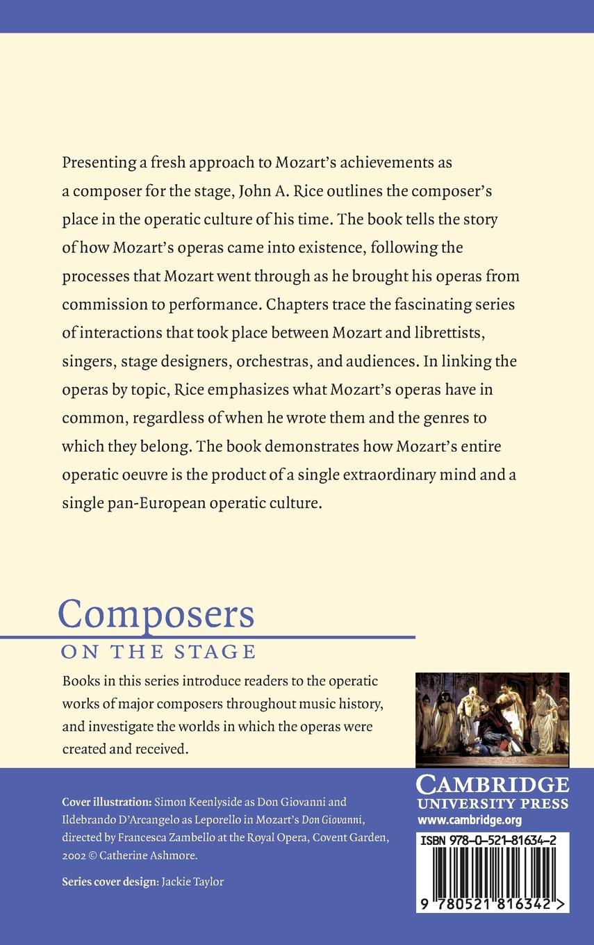 Rückseitencover Mozart on the Stage