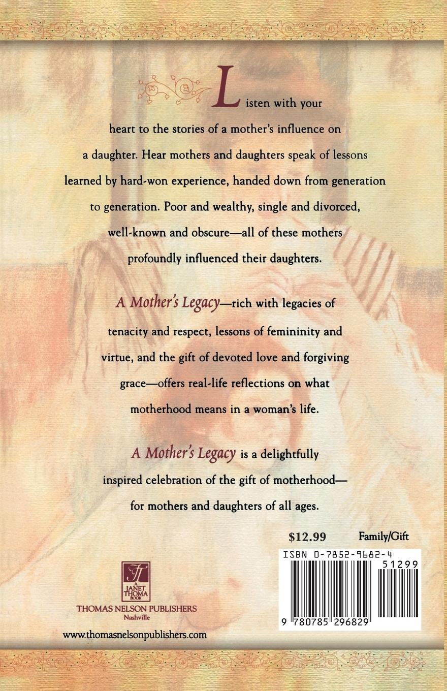 Rückseitencover A Mother's Legacy