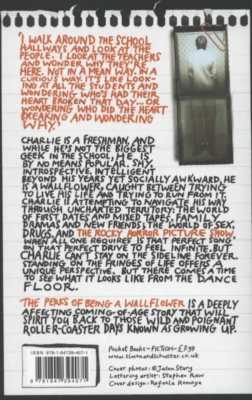 Rückseitencover The Perks of Being a Wallflower
