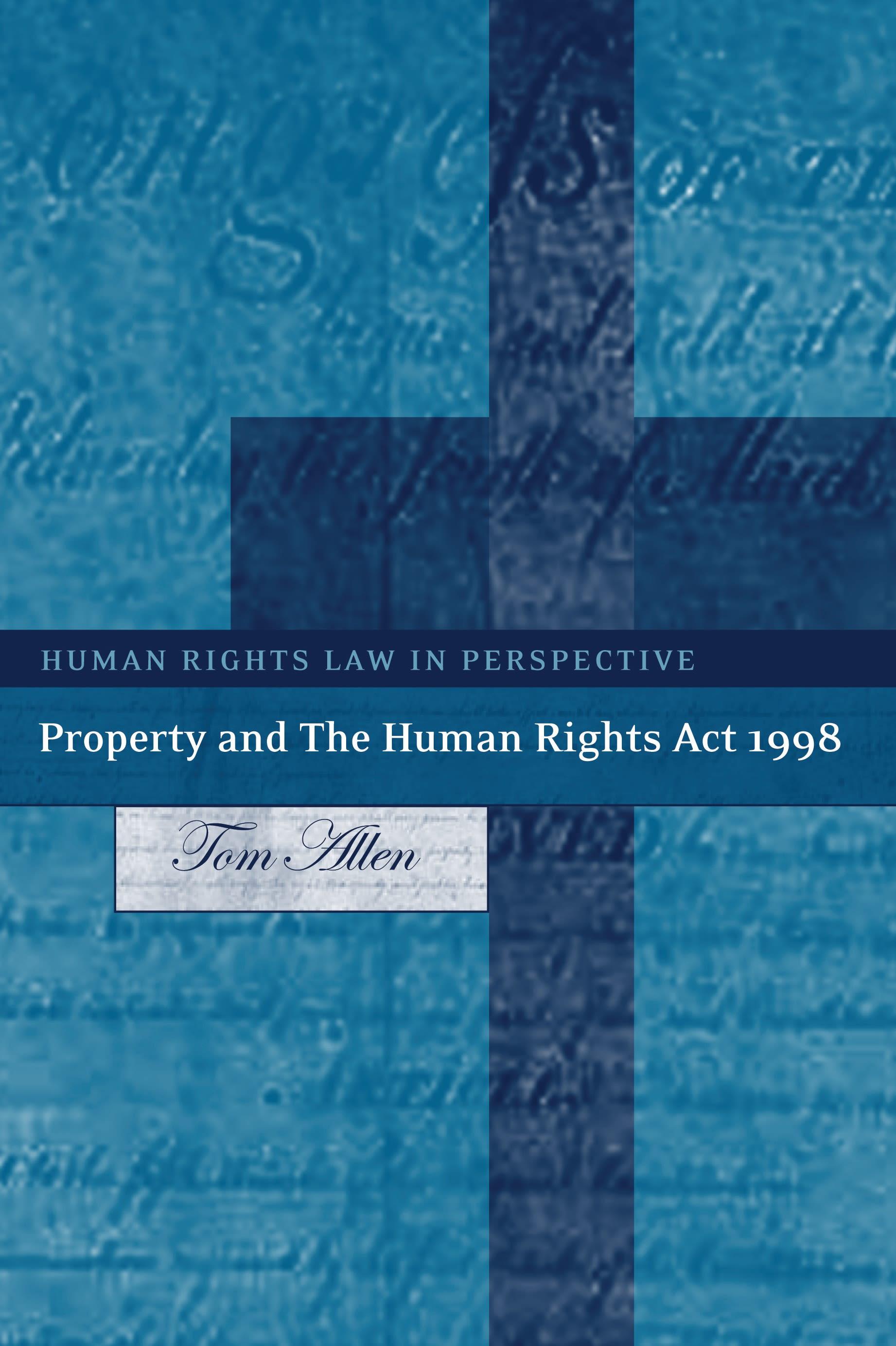 Vorderes Coverbild Property and the Human Rights ACT 1998