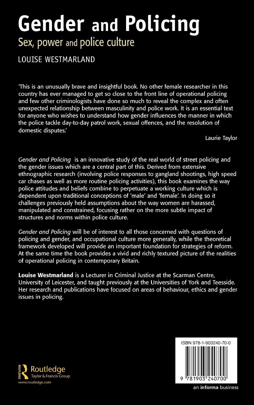 Rückseitencover Gender and Policing