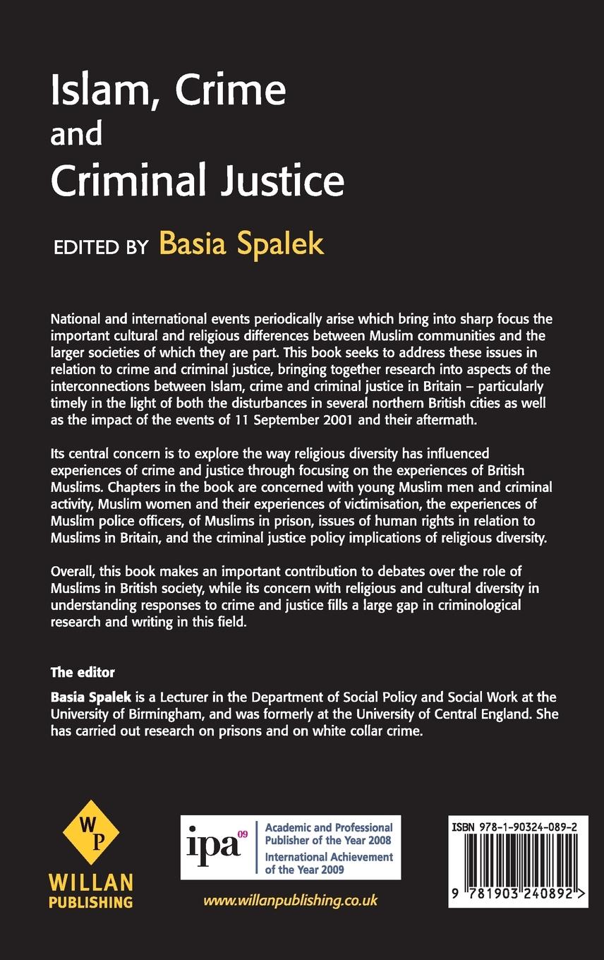 Rückseitencover Islam, Crime and Criminal Justice