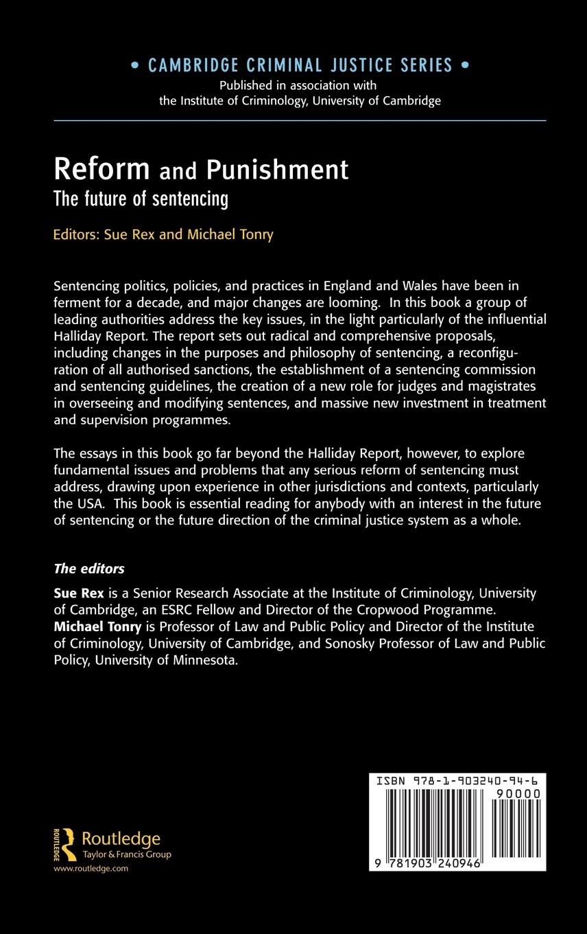 Rückseitencover Reform and Punishment