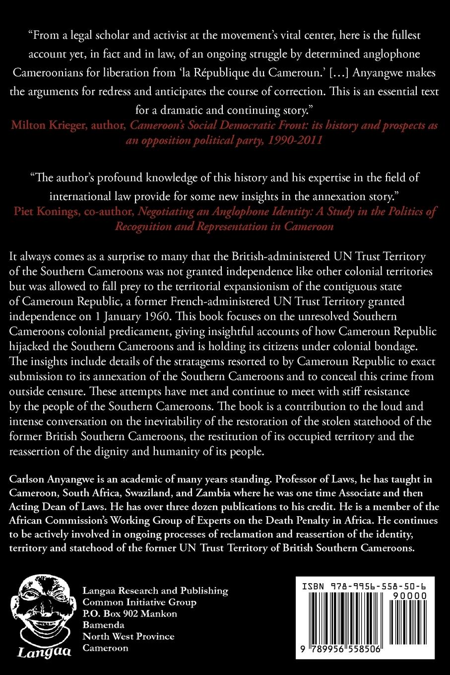 Rückseitencover Imperialistic Politics in Cameroun