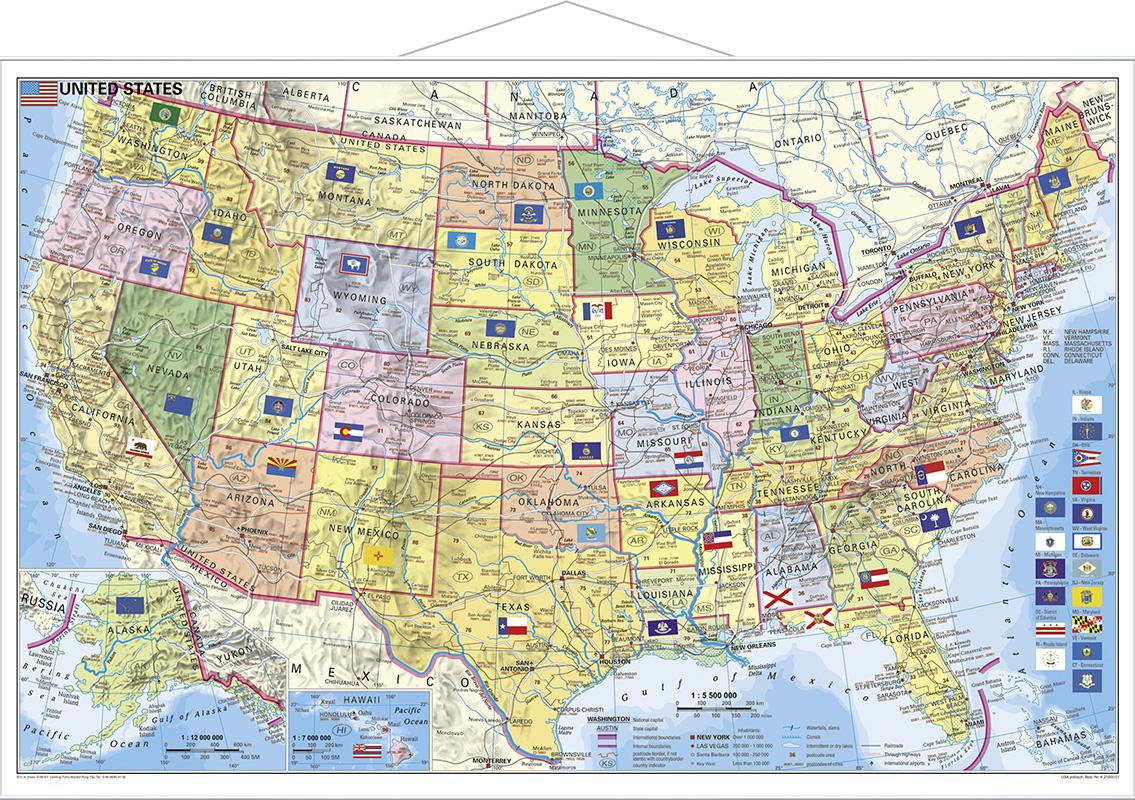 Vorderes Coverbild USA Bundesstaaten mit Postleitzahlen