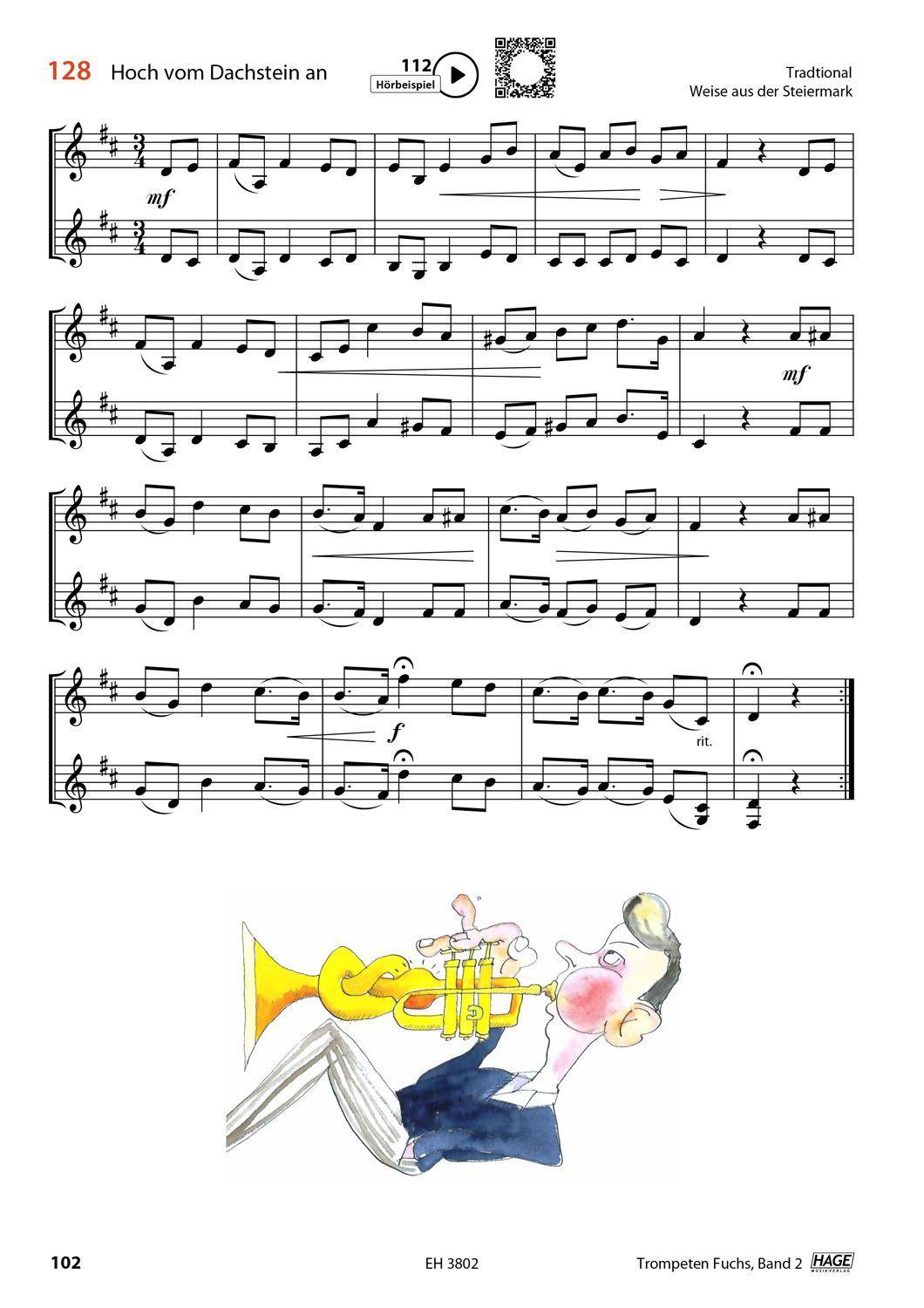 Beispielinhalt (Bild) Trompeten Fuchs Band 2