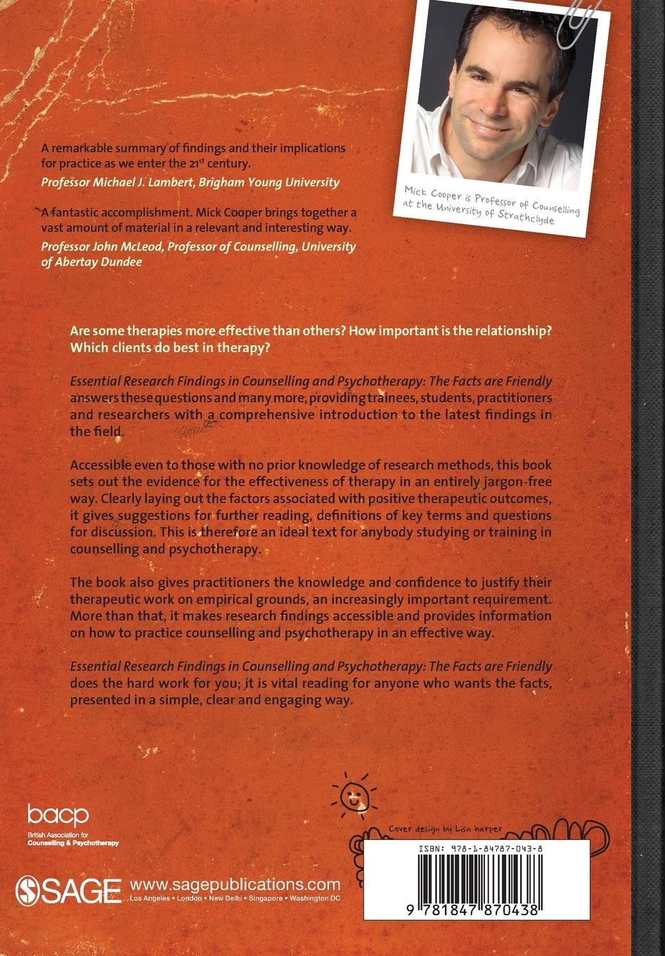 Rückseitencover Essential Research Findings in Counselling and Psychotherapy