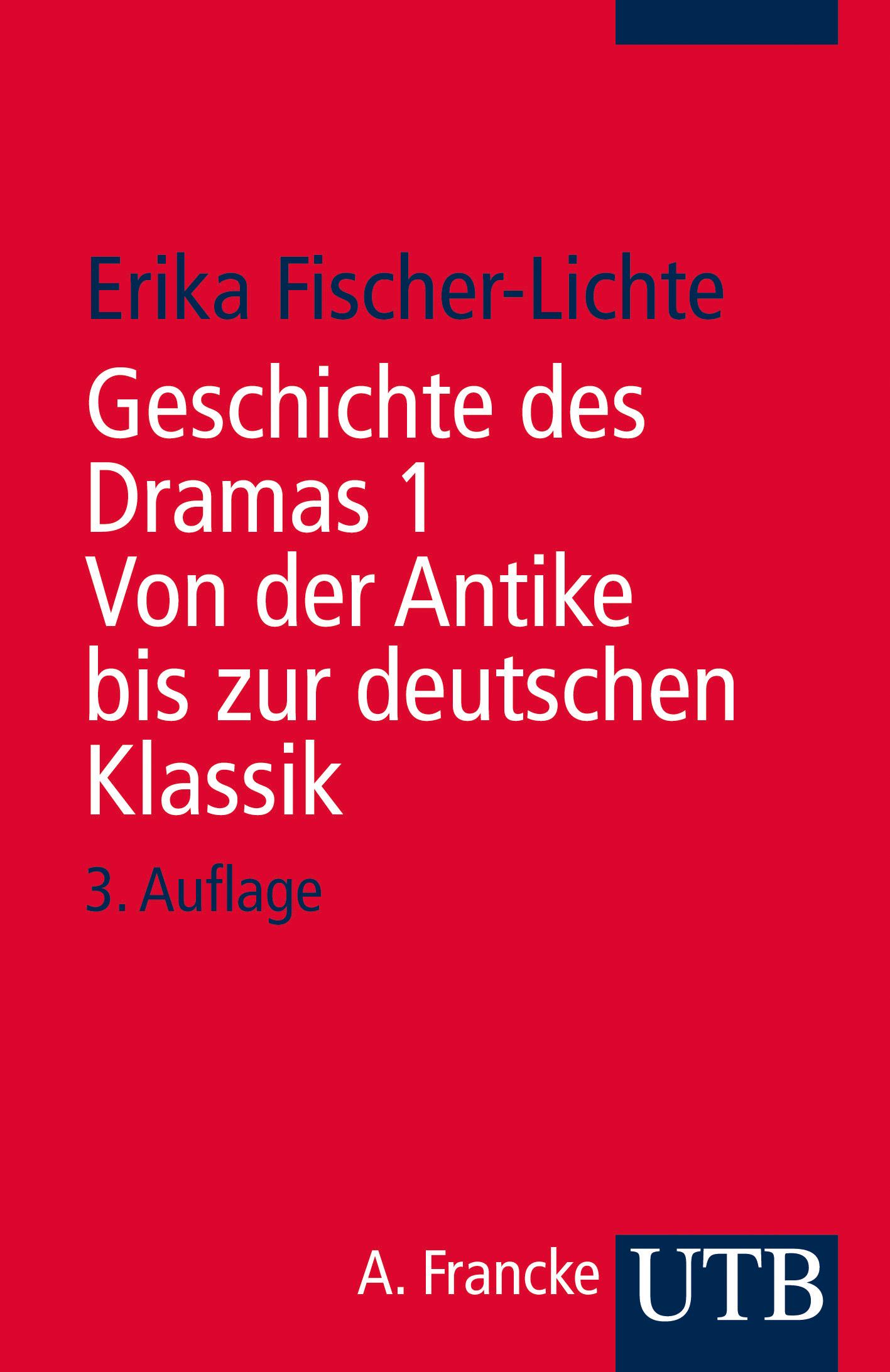 Vorderes Coverbild Geschichte des Dramas I. Von der Antike bis zur deutschen Klassik