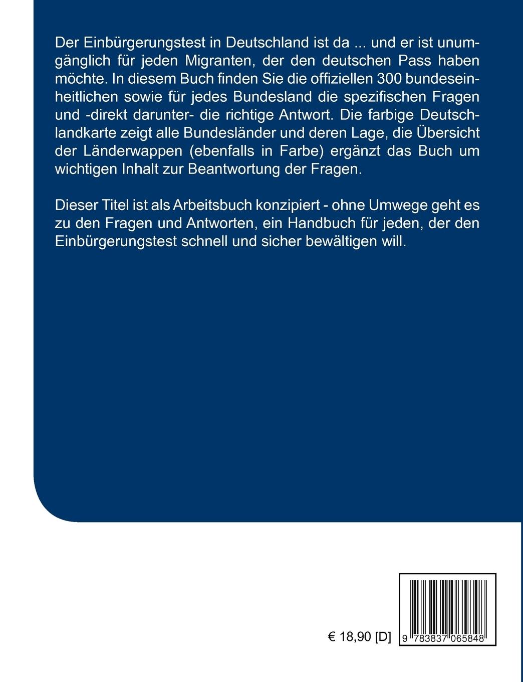 Rückseitencover Schnell und sicher durch den Einbürgerungstest