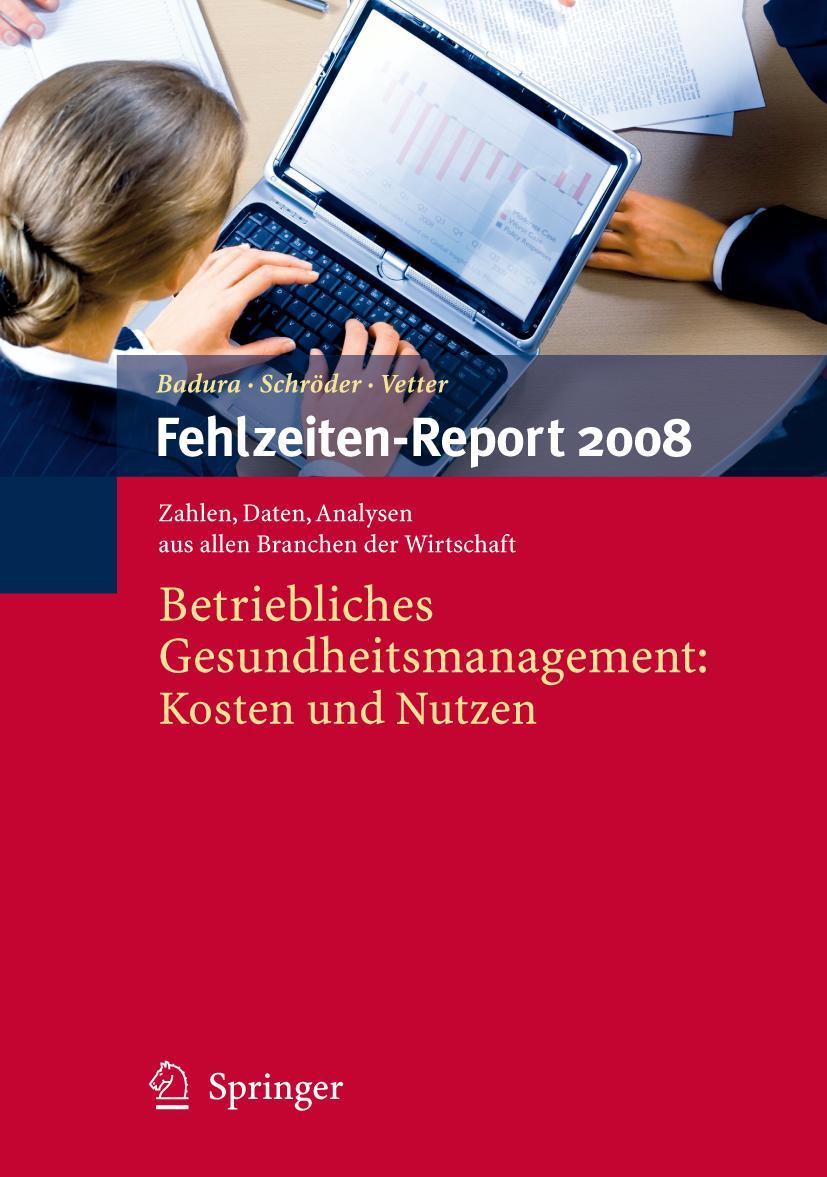 Vorderes Coverbild Fehlzeiten-Report 2008