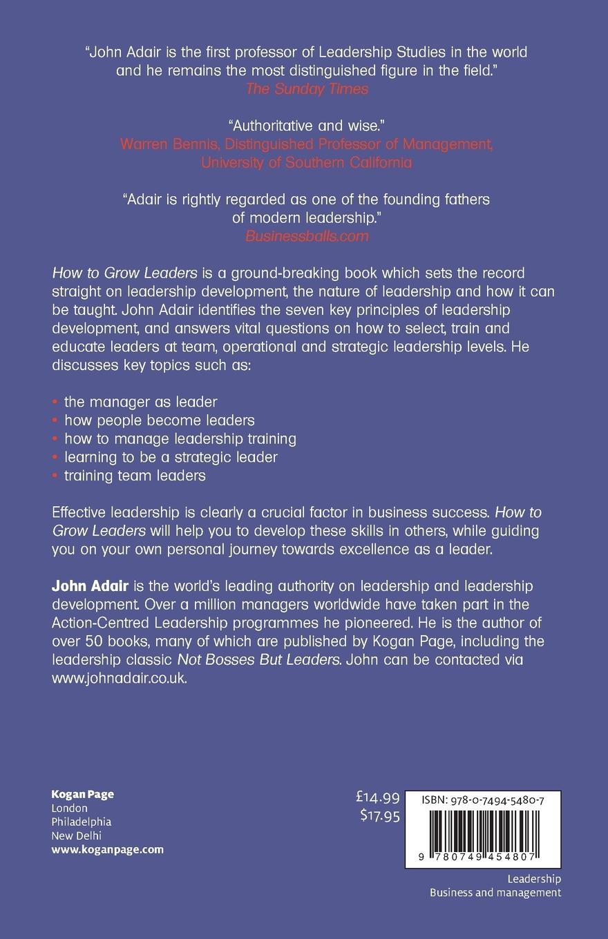 Rückseitencover How to Grow Leaders