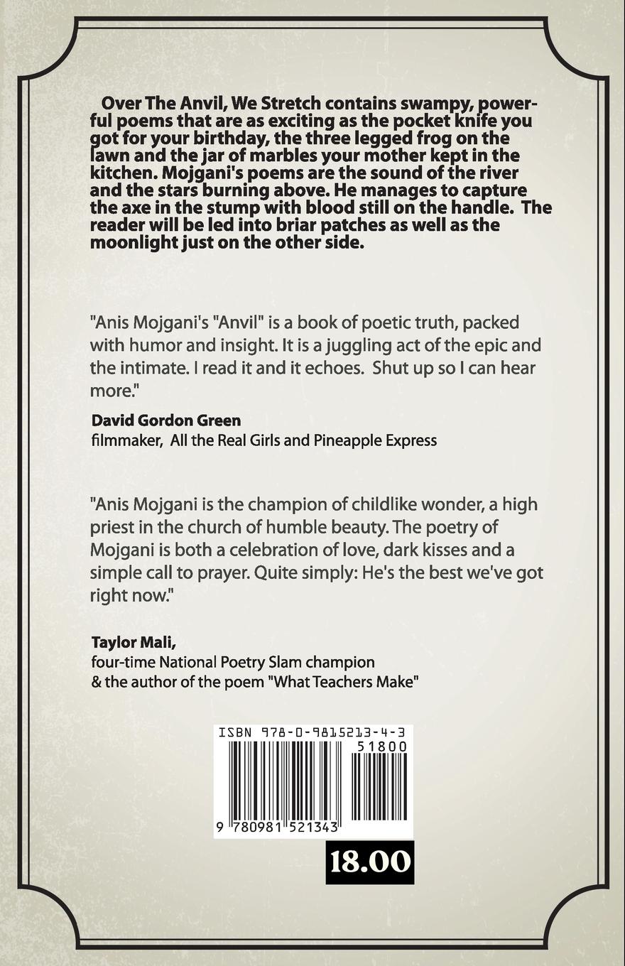 Rückseitencover Over the Anvil We Stretch