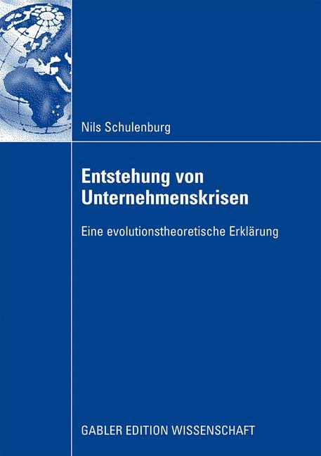Vorderes Coverbild Entstehung von Unternehmenskrisen
