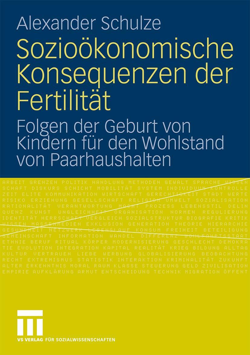 Vorderes Coverbild Sozioökonomische Konsequenzen der Fertilität