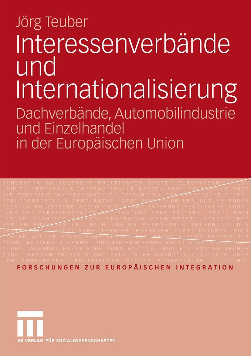 Vorderes Coverbild Interessenverbände und Internationalisierung