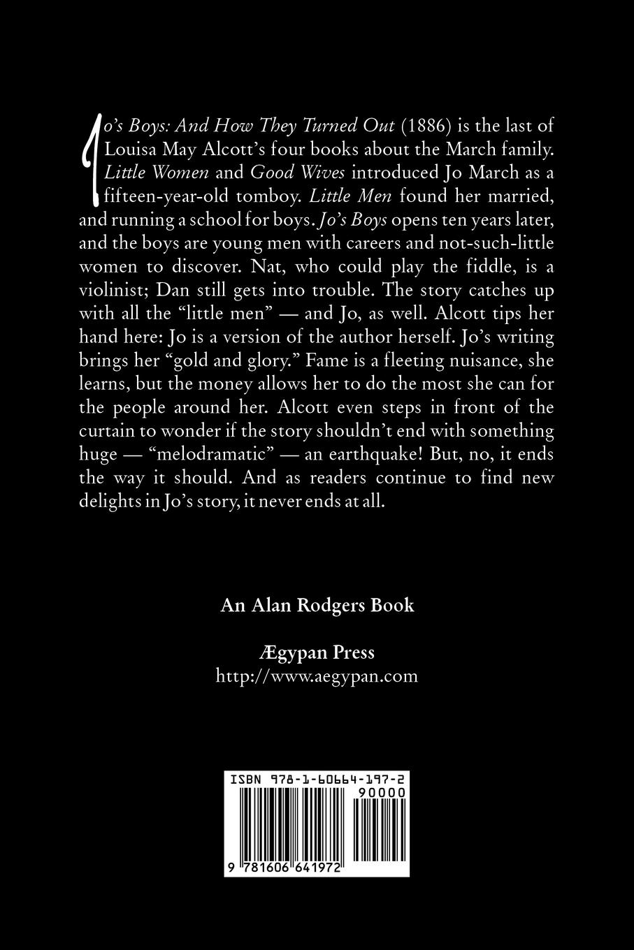 Rückseitencover Jo's Boys by Louisa May Alcott, Fiction, Family, Classics