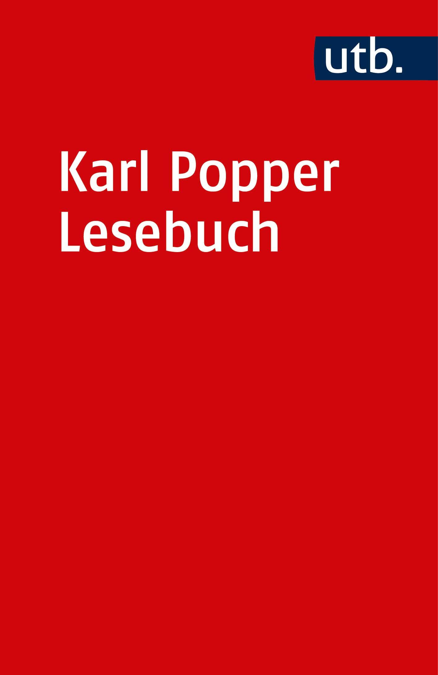 Vorderes Coverbild Karl Popper Lesebuch