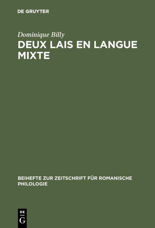 Vorderes Coverbild Deux lais en langue mixte