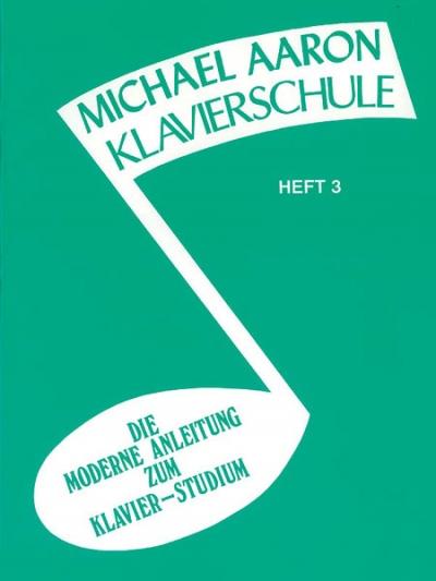 Vorderes Coverbild Aaron Klavierschule 3