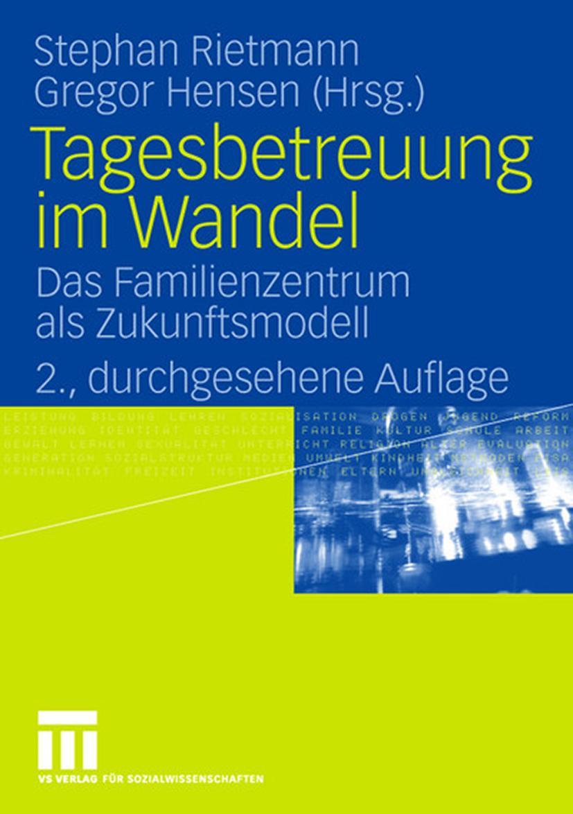 Vorderes Coverbild Tagesbetreuung im Wandel