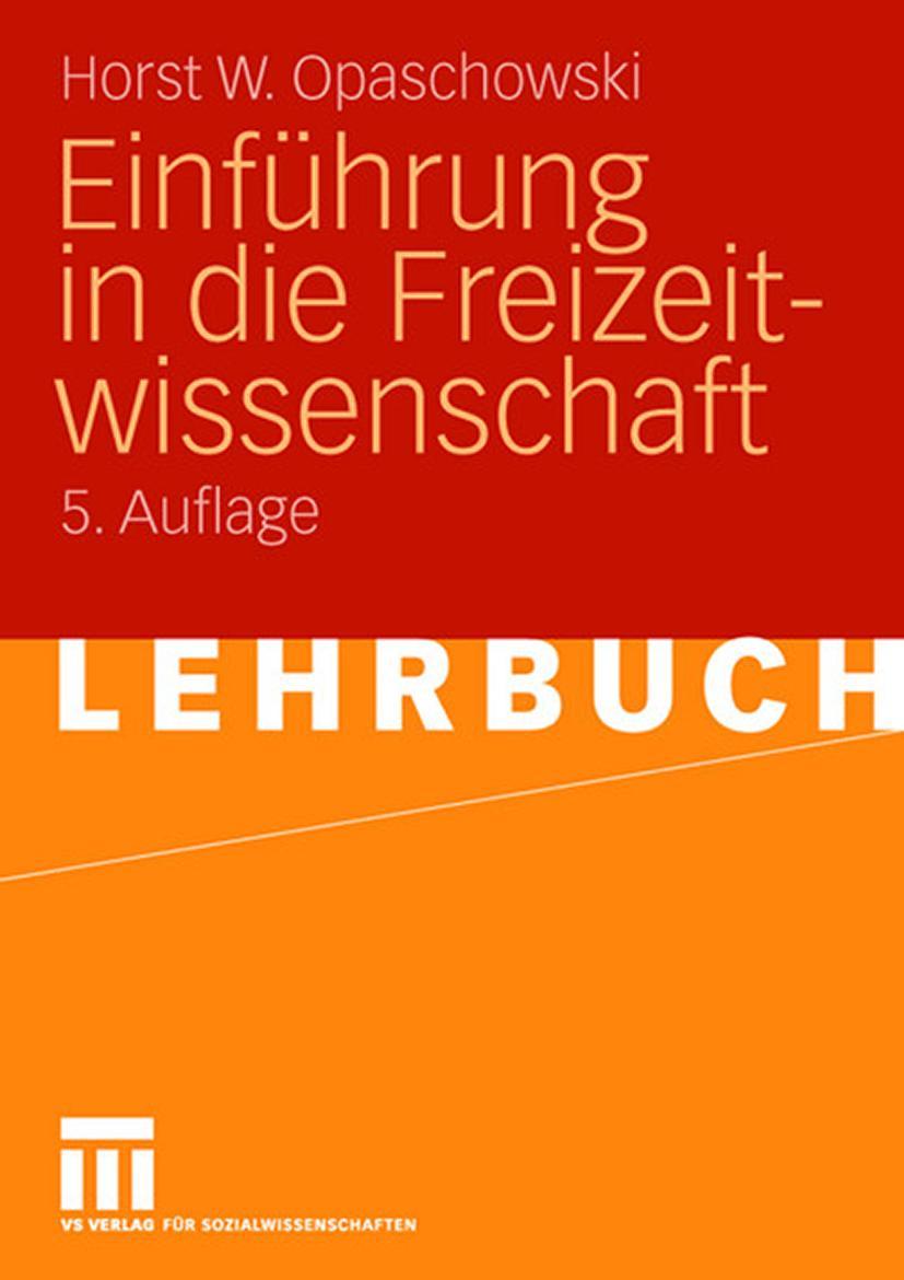 Vorderes Coverbild Einführung in die Freizeitwissenschaft
