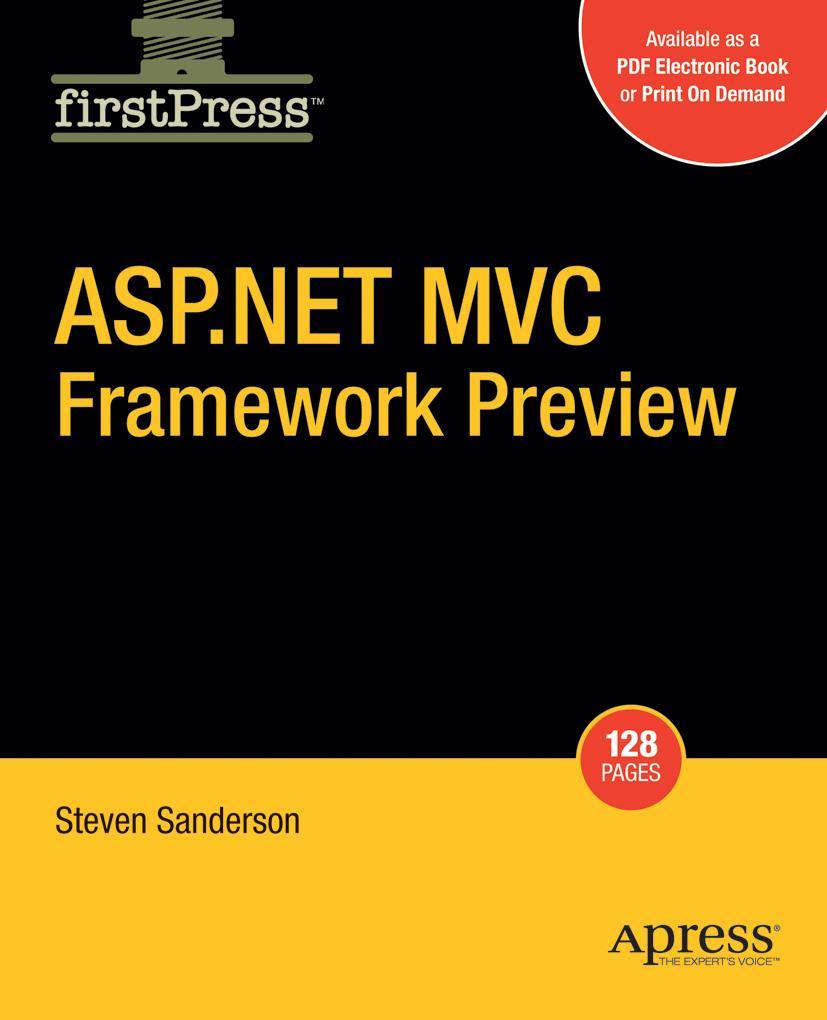 Vorderes Coverbild ASP.NET MVC Framework Preview